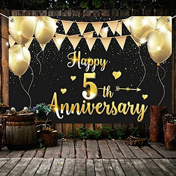 5th Anniversary Party Banner - Picture 1 of 6